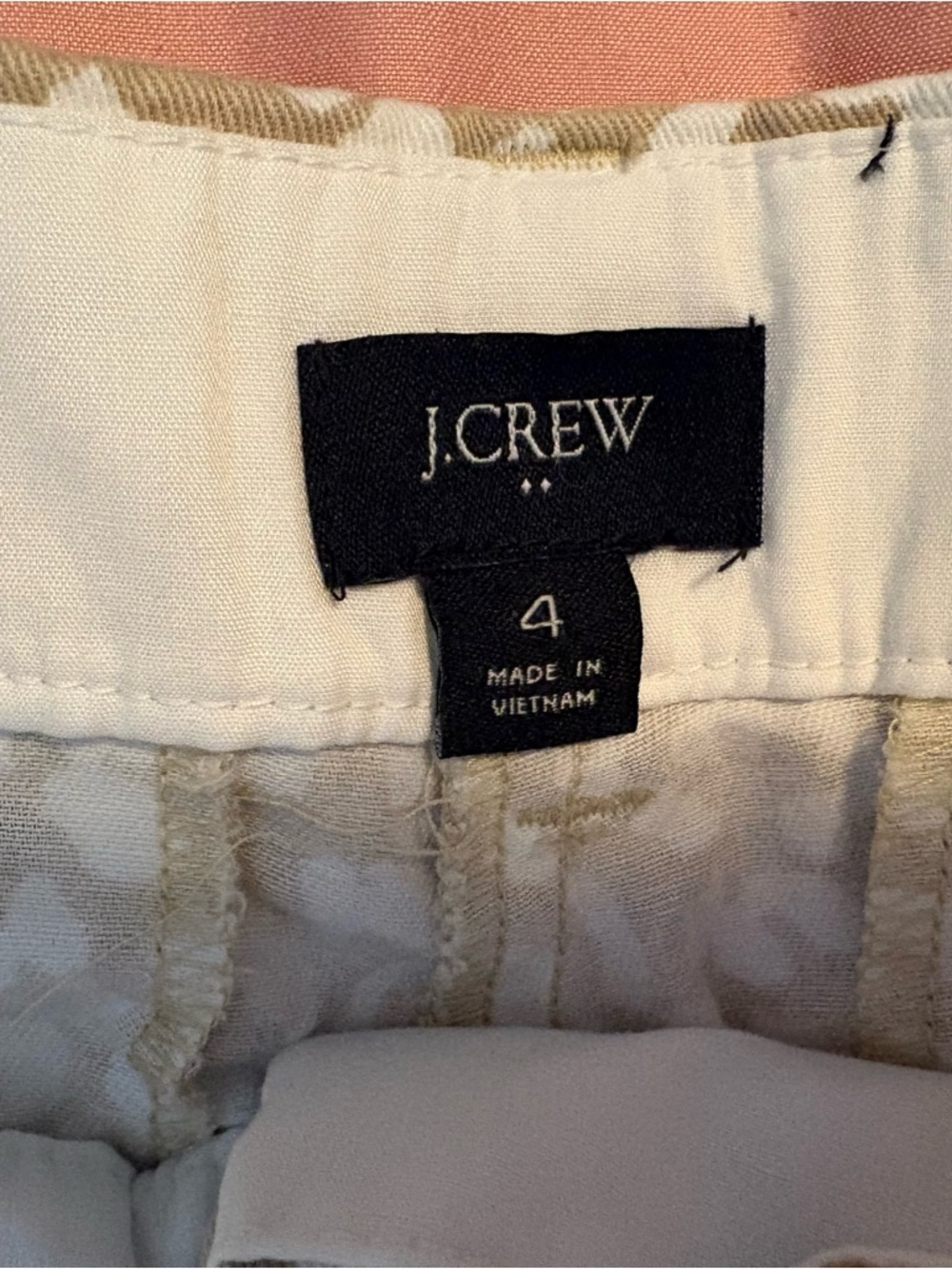 J. Crew Leopard-Print Chino Shorts Women’s size 4 Preppy Coastal Summer Resort - Picture 2 of 4